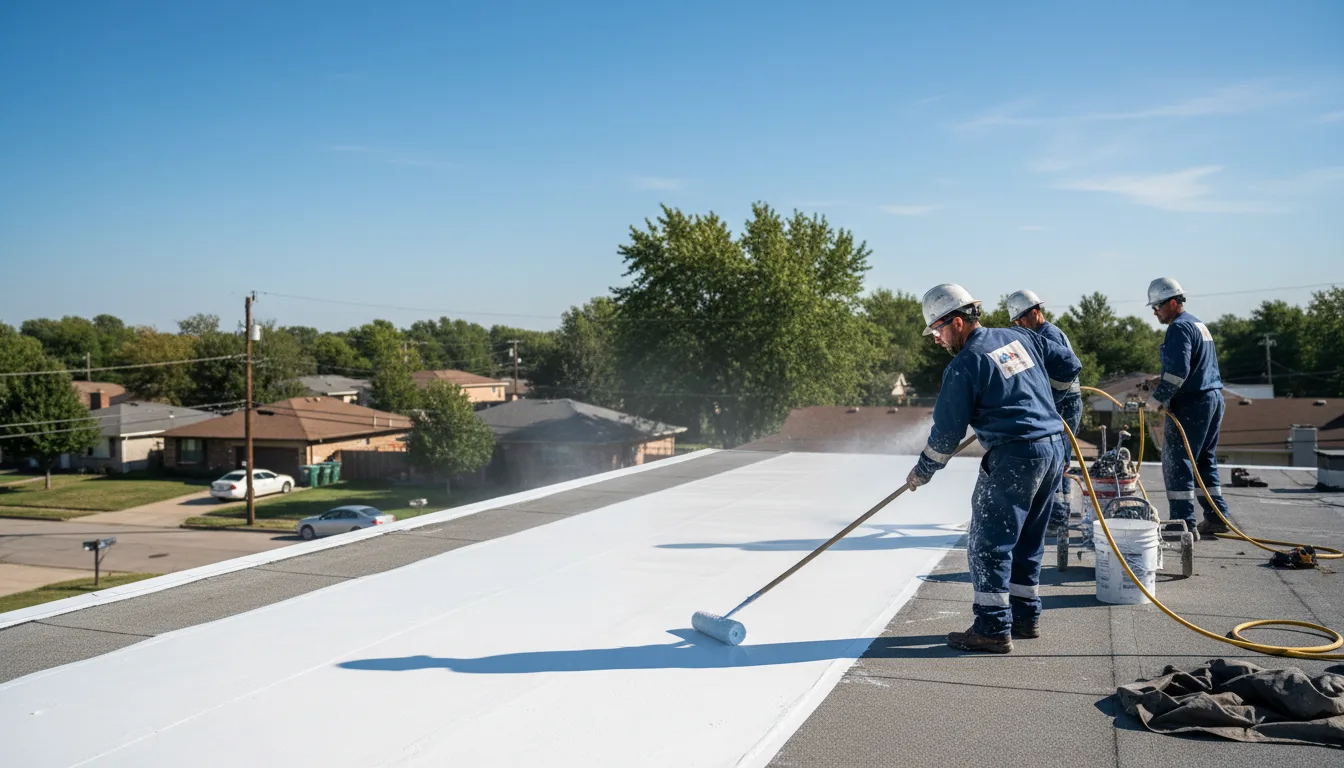 Commercial roof coating in Las Marias, PR near me
